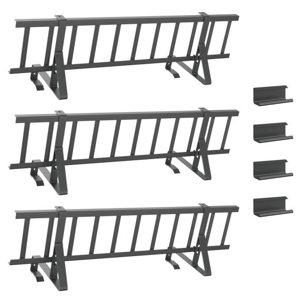 Dachschneeschild Anthrazit 300 x 29,5 x 34,5 cm Stahl