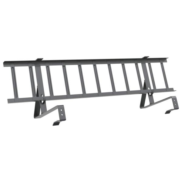 ARDEBO.de - Dachschneeschild Anthrazit 800 x 29,5 x 34,5 cm Stahl