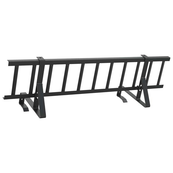 Dachschneeschild Schwarz 100 x 29,5 x 34,5 cm Stahl