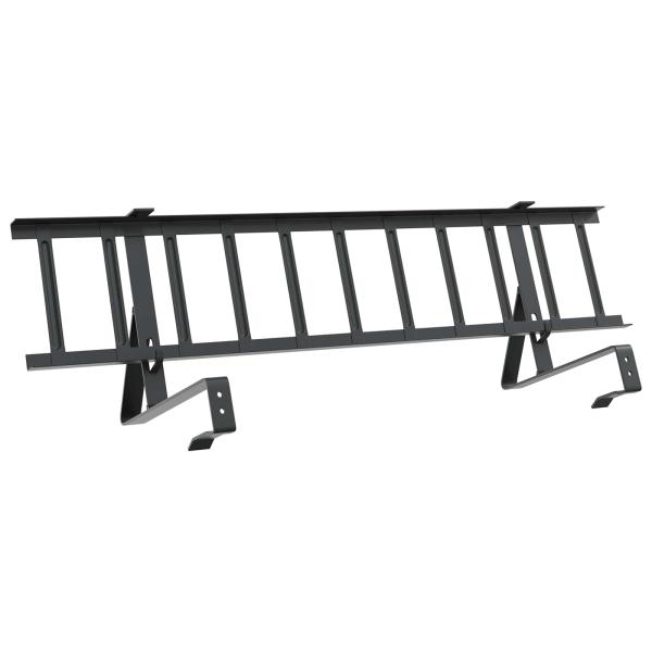 Dachschneeschild Schwarz 100 x 29,5 x 34,5 cm Stahl