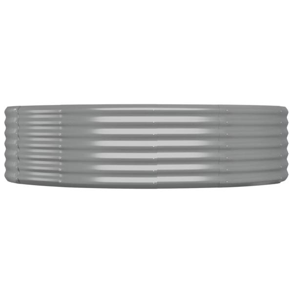 ARDEBO.de - Hochbeet Verzinkter Stahl 140x140x36 cm Grau