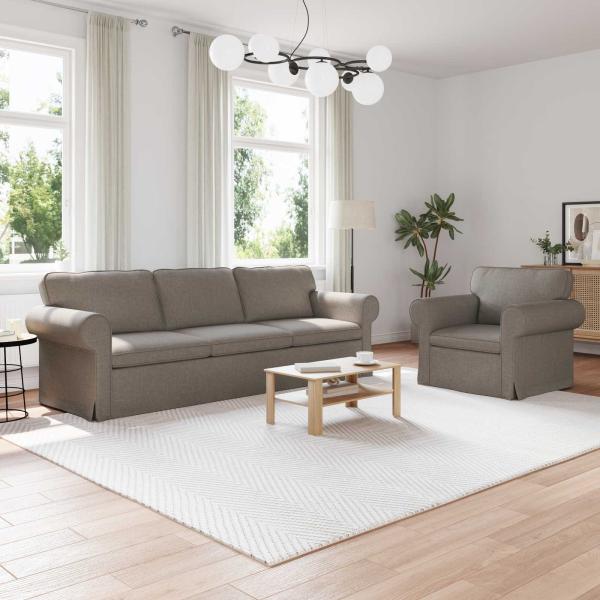 ARDEBO.de - Sofa 2 pcs Taupe