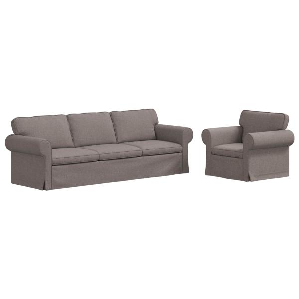 Sofa 2 pcs Taupe