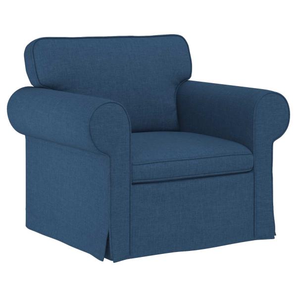 ARDEBO.de - Sofa 2 pcs Blau Gesamtabmessungen: 245 x 82 x 80 cm (B x T x H)