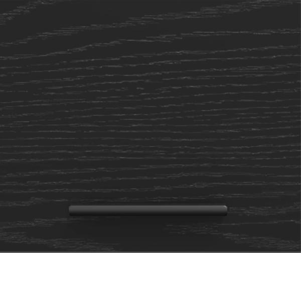 Waschmaschinen-Schrank Schwarz Eichen-Optik 67,5 x 68 x 200 cm