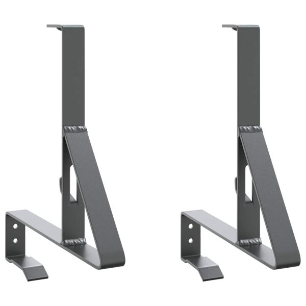 ARDEBO.de - Schneewächter Unterstützung 2 pcs Anthrazit 29,5 x 3 x 34,5 cm