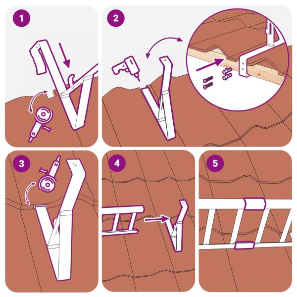 Dachschneeschild Anthrazit 300 x 2,5 x 20 cm Stahl