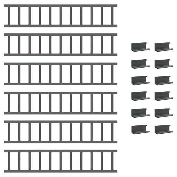 Dachschneeschild Anthrazit 600 x 2,5 x 20 cm Stahl