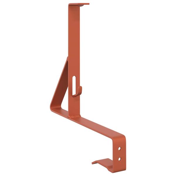 Schneewächter Unterstützung 2 pcs Rot 29,5 x 3 x 34,5 cm Stahl