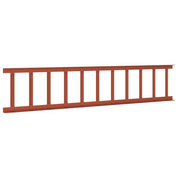 Dachschneeschild Rot 600 x 2,5 x 20 cm Stahl
