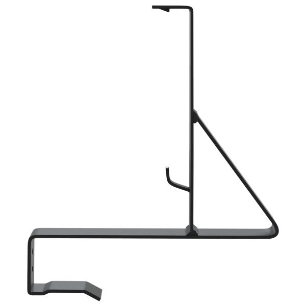 Schneewächter Unterstützung 6 pcs Schwarz 29,5 x 3 x 34,5 cm