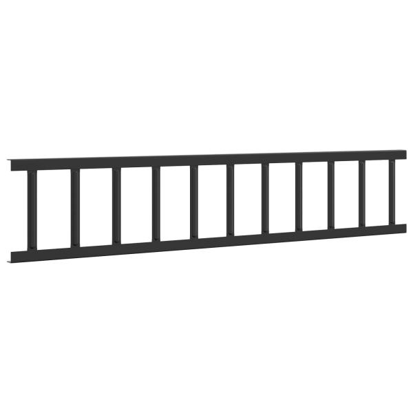 Dachschneeschild Schwarz 100 x 2,5 x 20 cm Stahl