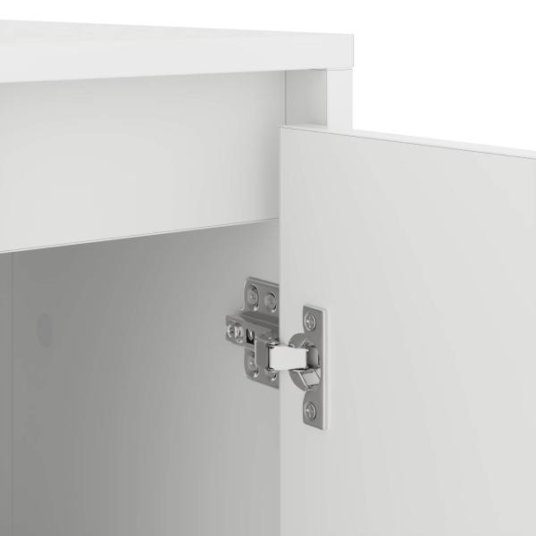 Waschmaschinen-Schrank Weiß 87 x 60 x 89 cm Holzwerkstoff