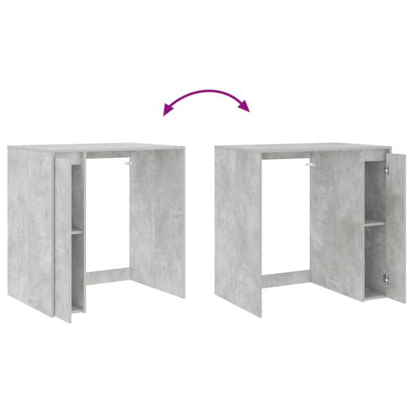 Waschmaschinen-Schrank Beton 87 x 60 x 89 cm Holzwerkstoff