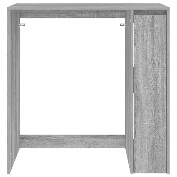 Waschmaschinen-Schrank mit Tür Graues Sonoma 87 x 60 x 89 cm