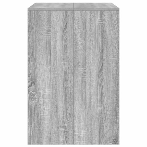 Waschmaschinen-Schrank mit Tür Graues Sonoma 87 x 60 x 89 cm