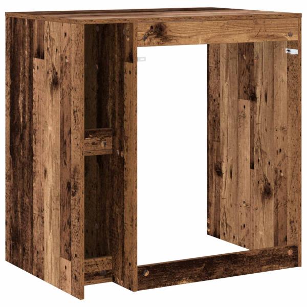 Waschmaschinen-Schrank Altholz 87 x 60 x 89 cm Holzwerkstoff