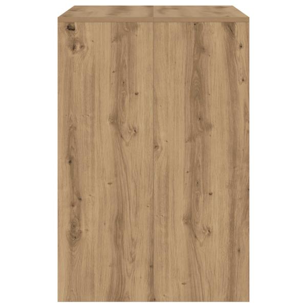 Waschmaschinen-Schrank mit Tür Artisan-Eiche 87 x 60 x 89 cm