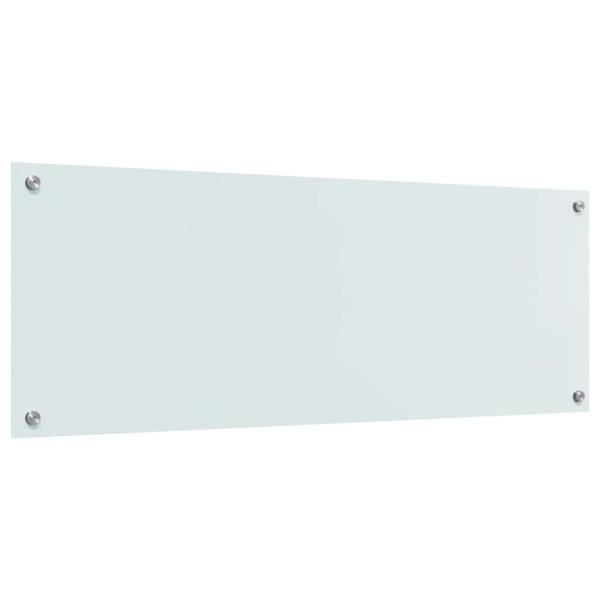 Küchenrückwand 2 pcs Weiß 110 x 40 cm Gehärtetes Glas