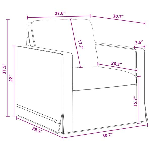 Sofa 2 pcs Dunkelgrau