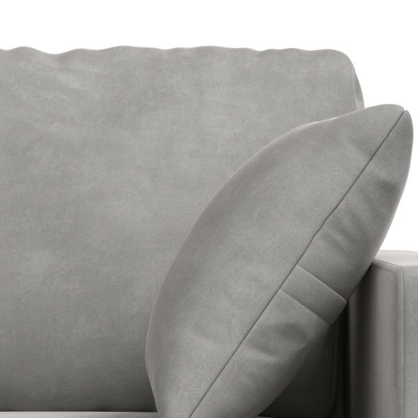 ARDEBO.de - Sofa 2 pcs Hellgrau