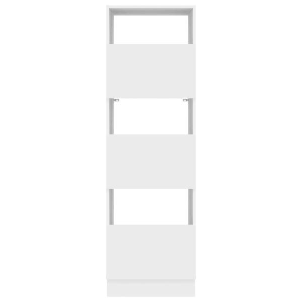 Wäscheschrank mit Speicher mit Tür Weiß Holzwerkstoff