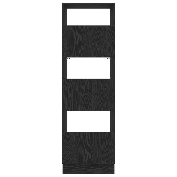 Wäscheschrank mit Tür Schwarz Eichen-Optik 50 x 68 x 162 cm