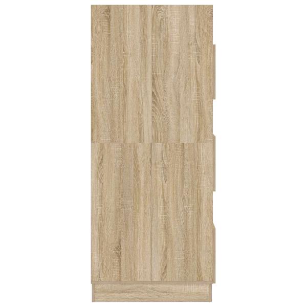 Wäscheschrank mit Tür Sonoma 50 x 68 x 162 cm Holzwerkstoff