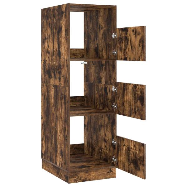 Wäscheschrank Geräucherte Eiche 50 x 68 x 162 cm Holzwerkstoff