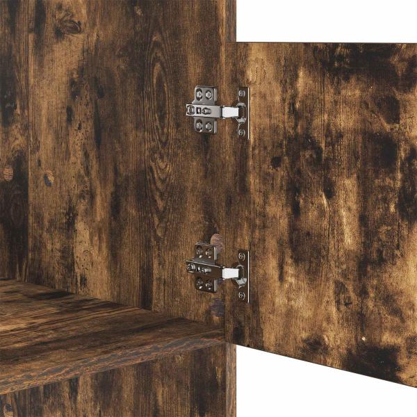 Wäscheschrank Geräucherte Eiche 50 x 68 x 162 cm Holzwerkstoff