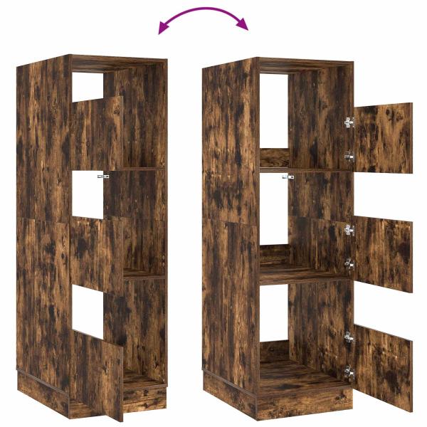 Wäscheschrank Geräucherte Eiche 50 x 68 x 162 cm Holzwerkstoff
