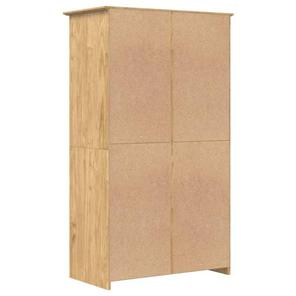 Kleiderschrank BODO Honigbraun 53,5 x 99 x 173 cm Holzwerkstoff