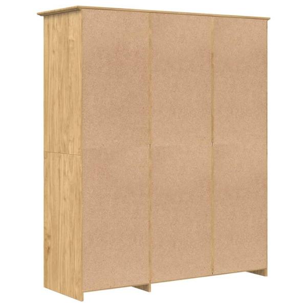 Kleiderschrank mit Speicher BODO Honigbraun 146 x 53,5 x 173 cm