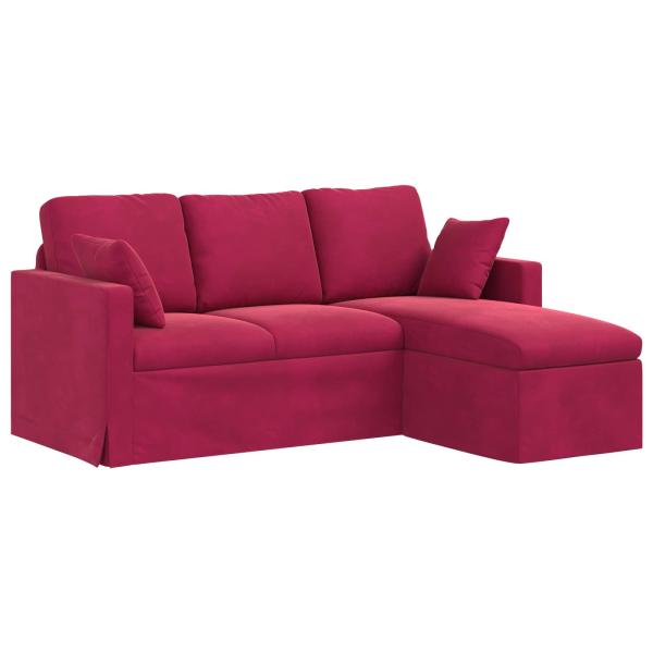 ARDEBO.de - Sofa Weinrot Gesamtabmessungen: 178 x 134 x 80 cm (B x T x H)