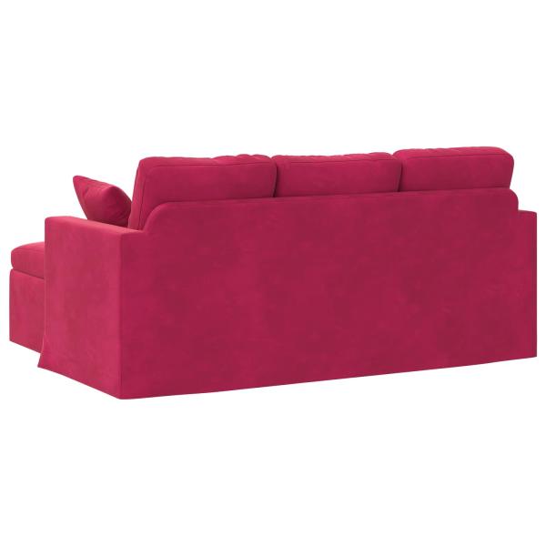 Sofa Weinrot Gesamtabmessungen: 178 x 134 x 80 cm (B x T x H)