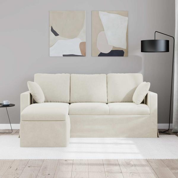 Sofa Creme Gesamtabmessungen: 178 x 134 x 80 cm (B x T x H)