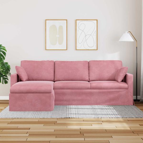 Sofa Rosa Gesamtabmessungen: 228 x 134 x 80 cm (B x T x H) Samt