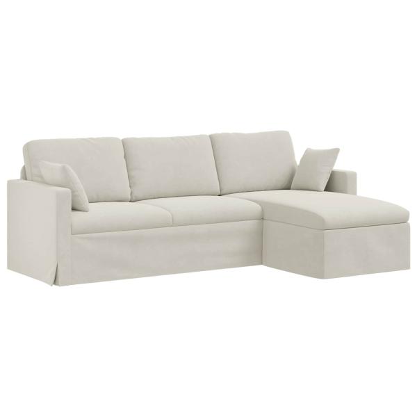 Sofa Creme Gesamtabmessungen: 228 x 134 x 80 cm (B x T x H)