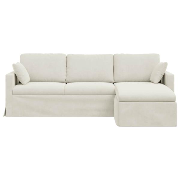 Sofa Creme Gesamtabmessungen: 228 x 134 x 80 cm (B x T x H)