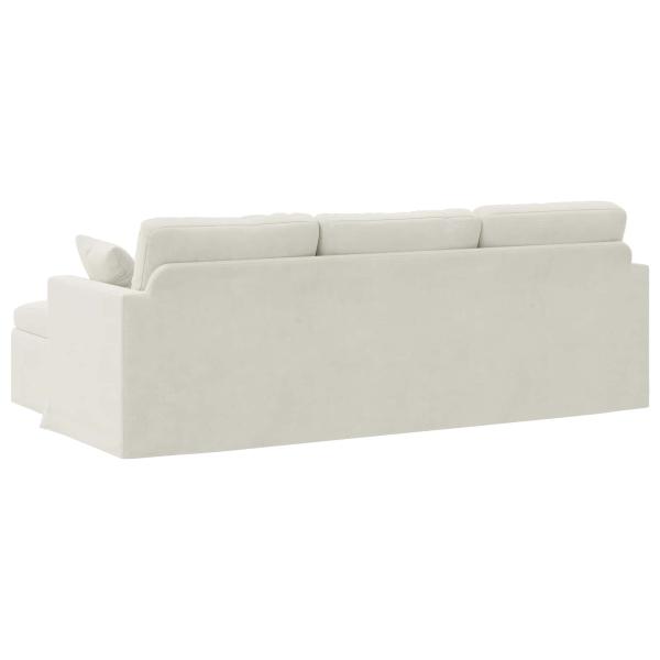 Sofa Creme Gesamtabmessungen: 228 x 134 x 80 cm (B x T x H)