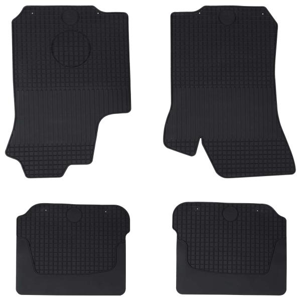 ARDEBO.de - Autofußmatte 4 pcs Schwarz ?KODA OCTAVIA I 97-04 Gummi