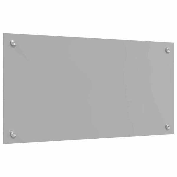Küchenrückwand 2 pcs Hellgrau 80 x 40 cm Gehärtetes Glas