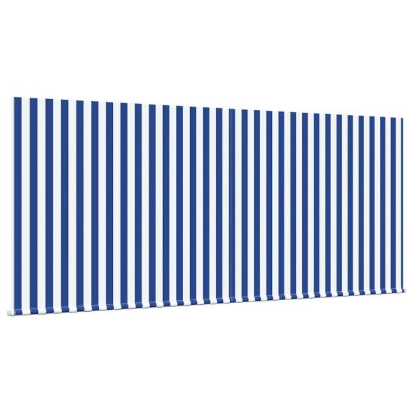 Einziehbare Markise Blau und Weiß 300 x 200 cm