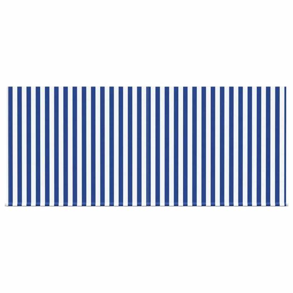 Einziehbare Markise Blau und Weiß 300 x 200 cm