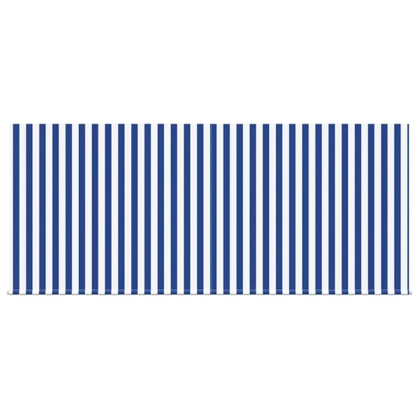 Einziehbare Markise Blau und Weiß 300 x 200 cm