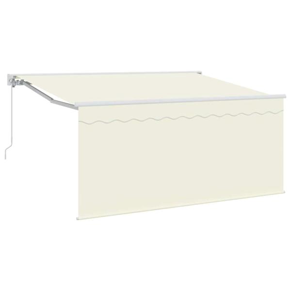 Einziehbare Markise Creme 300 x 200 cm Stoff