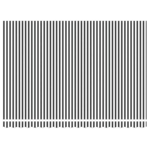 Einziehbare Markise Anthrazit und Weiß 450 x 300 cm