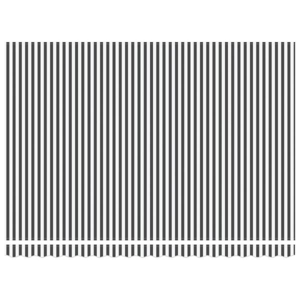 Einziehbare Markise Anthrazit und Weiß 450 x 300 cm