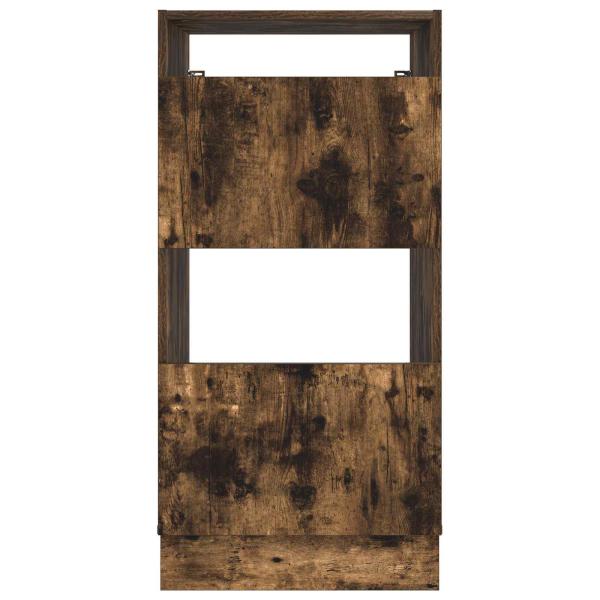 Wäscheschrank mit Speicher Geräucherte Eiche Holzwerkstoff