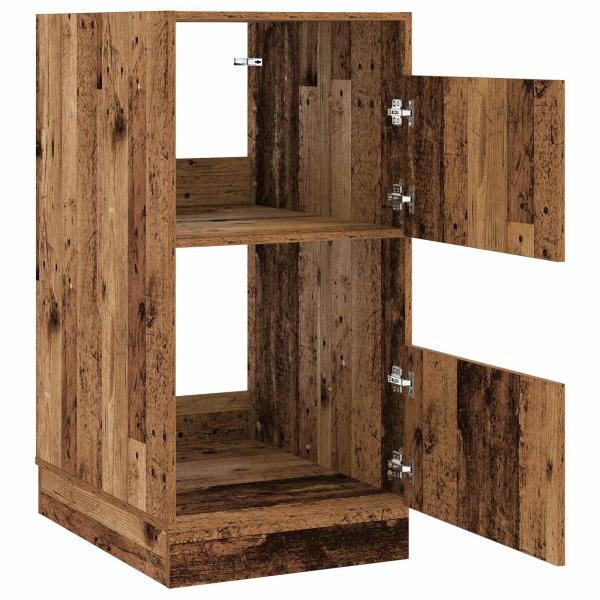 Wäscheschrank mit Tür Altholz 50 x 68 x 102 cm Holzwerkstoff